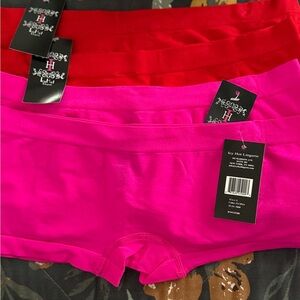 Icy Hot Lingerie Red and Pink Boyshorts